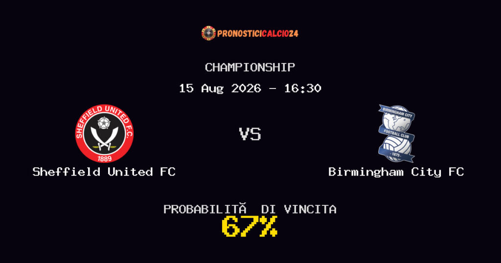 Sheffield United FC vs Birmingham City FC Pronostico Partita – Championship – Consigli Scommesse
