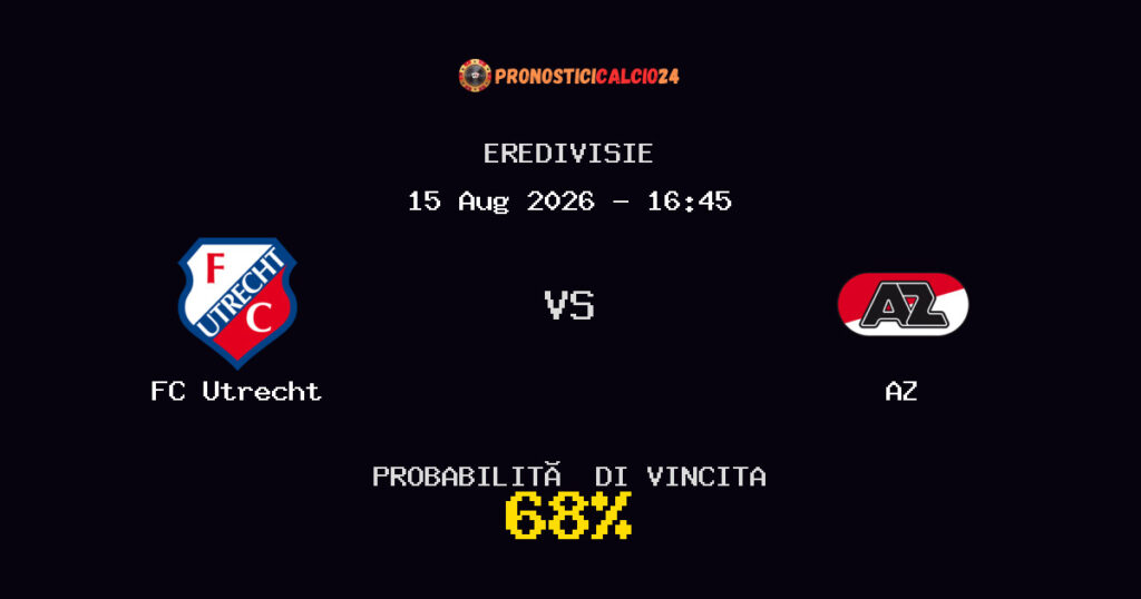FC Utrecht vs AZ Pronostico Partita – Eredivisie – Consigli Scommesse