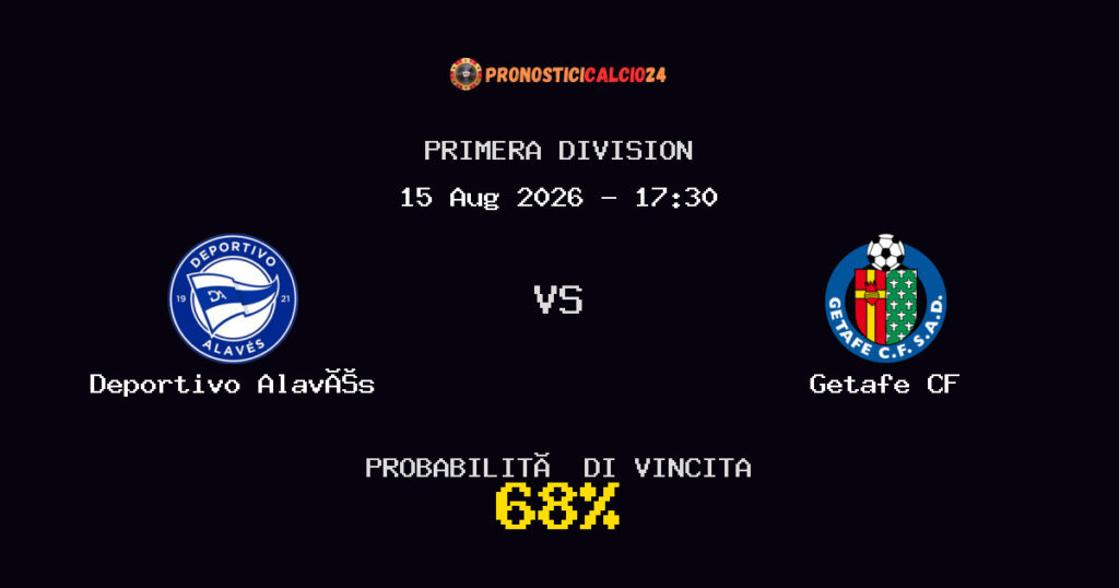 Deportivo Alavés vs Getafe CF Pronostico Partita – Primera Division – Consigli Scommesse
