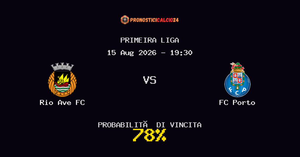 Rio Ave FC vs FC Porto Pronostico Partita – Primeira Liga – Consigli Scommesse