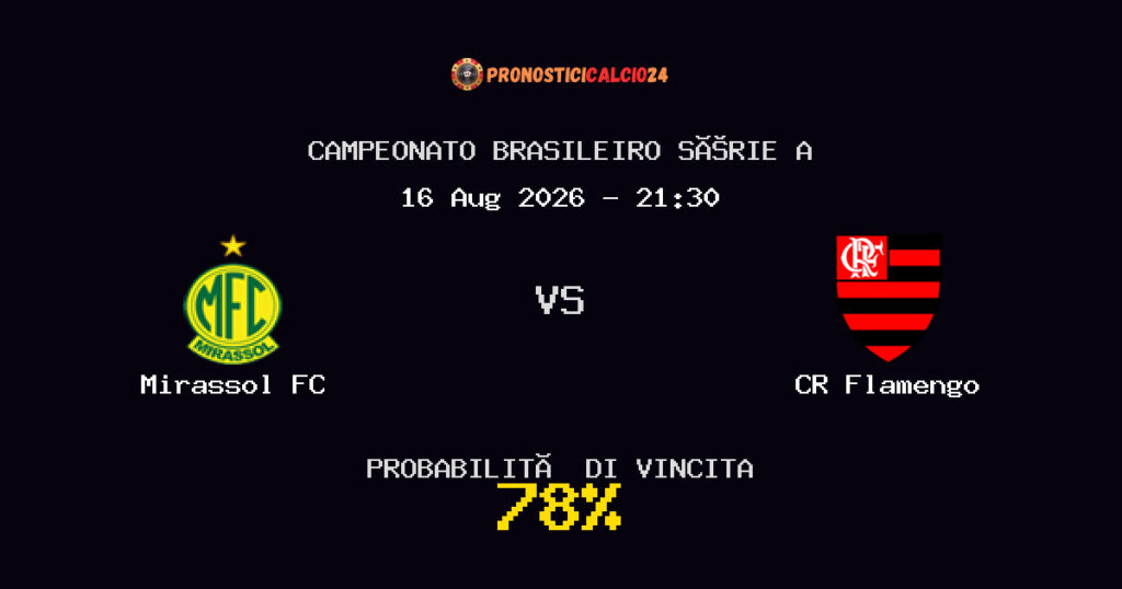Mirassol FC vs CR Flamengo Pronostico Partita – Campeonato Brasileiro Série A – Consigli Scommesse