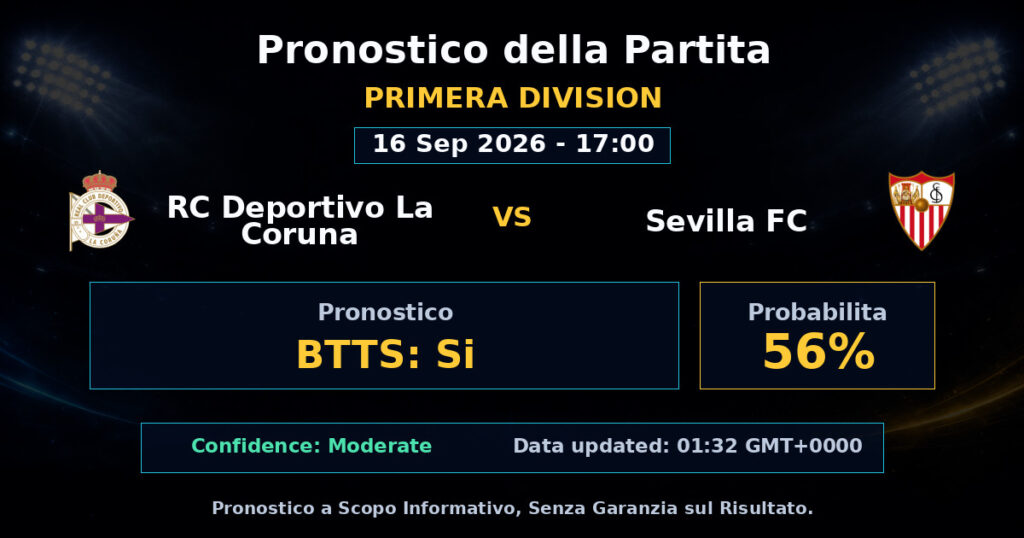 RC Deportivo La Coruna vs Sevilla FC Match Prediction - Primera Division - Betting Analysis