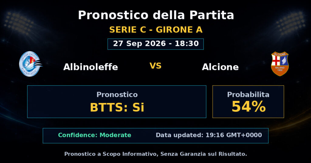 Albinoleffe vs Alcione Match Prediction - Serie C - Girone A - Betting Analysis