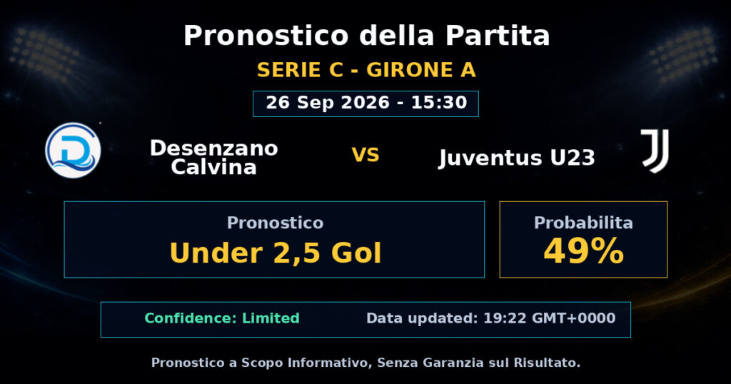 Desenzano Calvina vs Juventus U23 Match Prediction - Serie C - Girone A - Betting Analysis