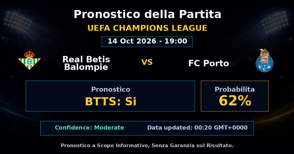 Real Betis Balompie vs FC Porto Match Prediction - UEFA Champions League - Betting Analysis